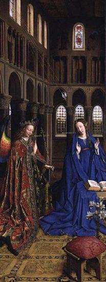 Jan Van Eyck Annunciation, National Gallery of Art. oil painting picture